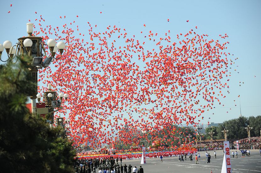 celebraciones-Día Nacional -China -desfile -niños 3